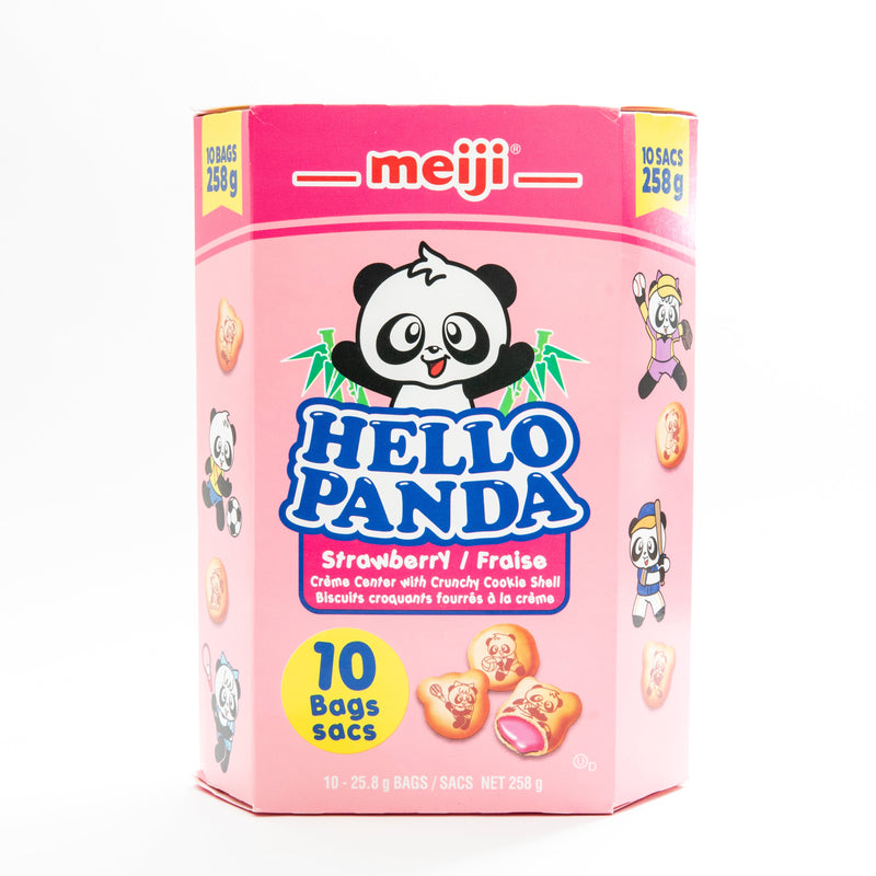 Meiji Hello Panda Strawberry Crunchy Cookie 10 Bags