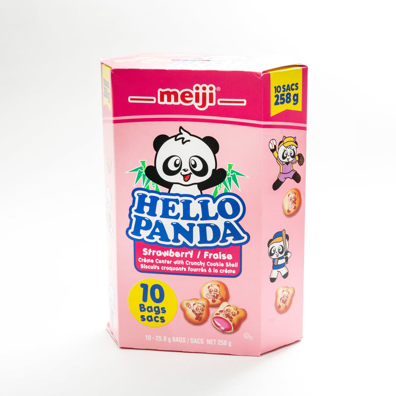 Meiji Hello Panda Strawberry Crunchy Cookie 10 Bags