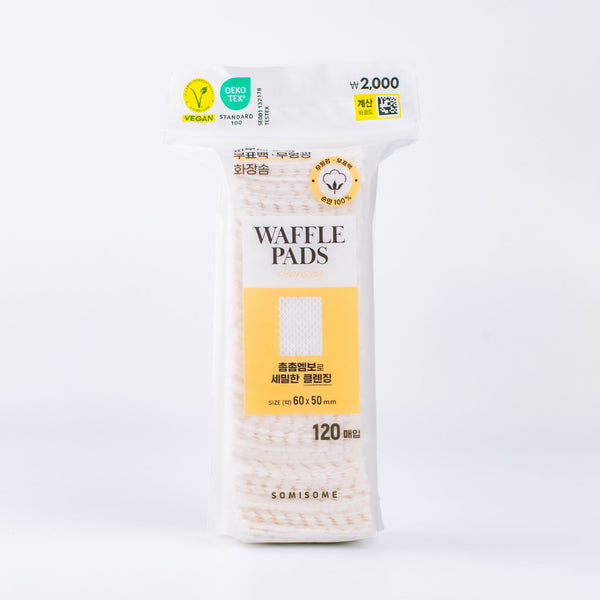 Somisome Unbleached Cotton Waffle Pad 120P