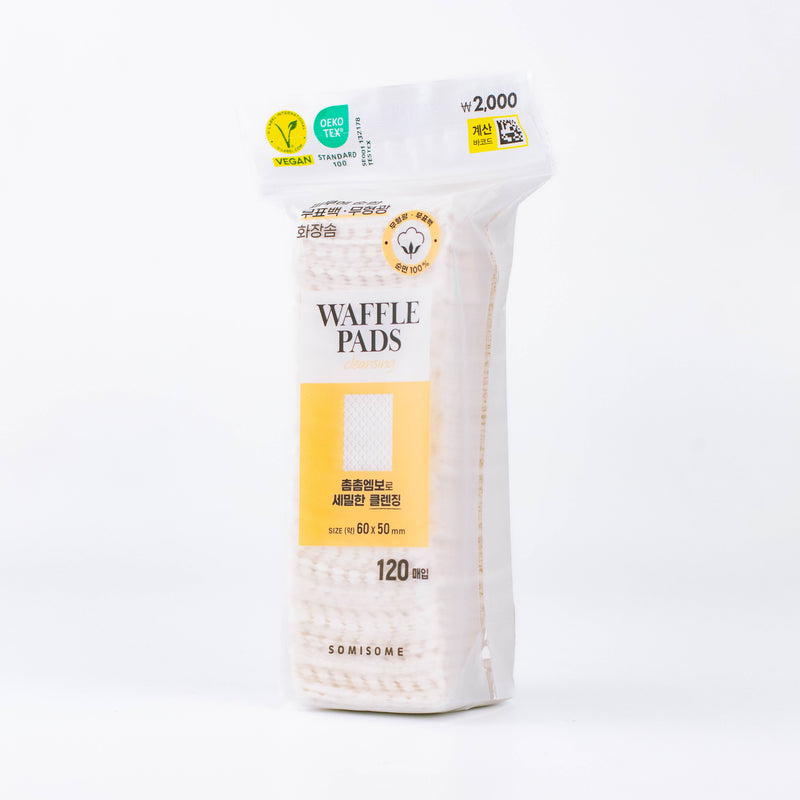 Somisome Unbleached Cotton Waffle Pad 120P