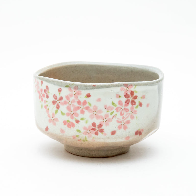 12.5cm Cherry Blossoms For Gift In Box Porcelain Matcha Tea Bowl