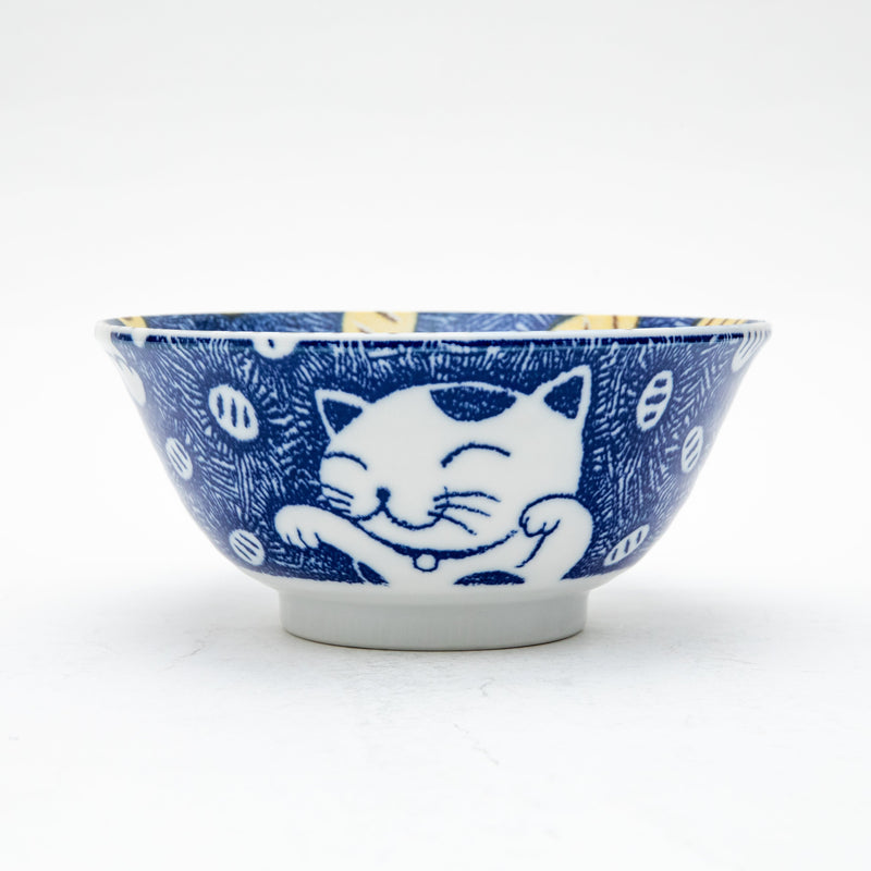 2 Sets Ensembles Cat For Gift In Box Ceramic Bowls & Chopsticks Set