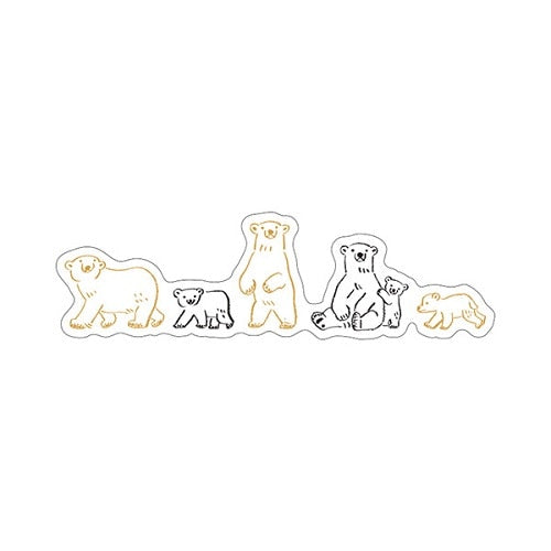 Kitera Shoij Animal Parade Simple Deco Seal Sticker