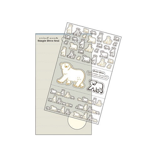 Kitera Shoij Animal Parade Simple Deco Seal Sticker