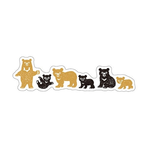 Kitera Shoij Animal Parade Simple Deco Seal Sticker