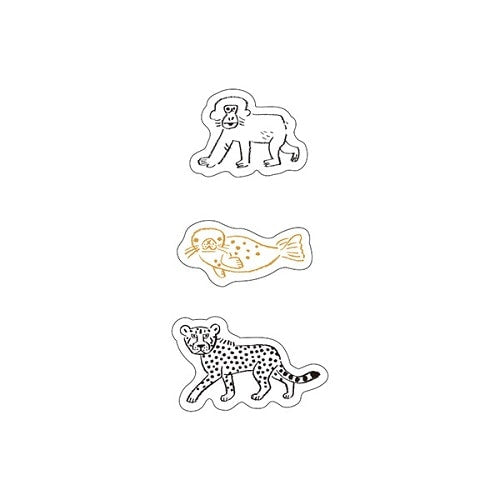 Kitera Shoij Animal Parade Simple Deco Seal Sticker