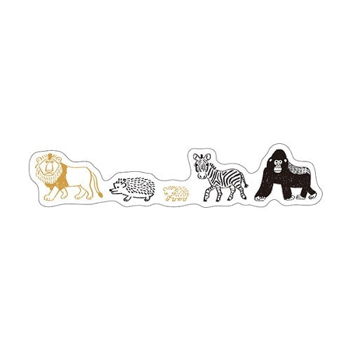 Kitera Shoij Animal Parade Simple Deco Seal Sticker