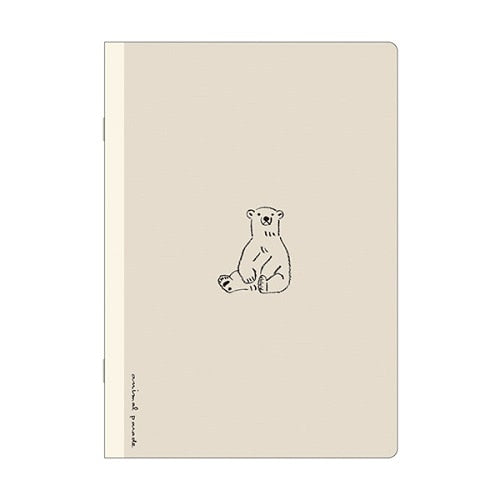 Ruled Notebook (7mm Line/Polar Bear/A5/14.8x21cm (64 Pages)/Kitera Shoji/Animal Parade/SMCol(s): Ivory)