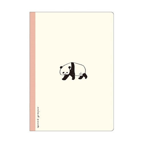 Ruled Notebook (7mm Line/Panda/A5/14.8x21cm (64 Pages)/Kitera Shoji/Animal Parade/SMCol(s): White)