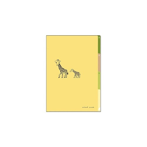 Kitera Shoji Animal Parade 3 Pockets A4 File Folder