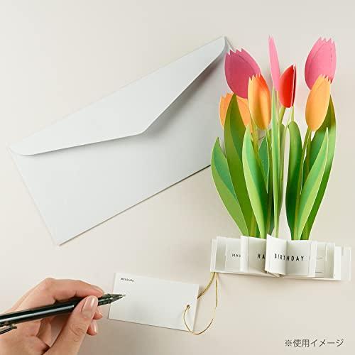 3D Glooming Birthday Message Card Tulip