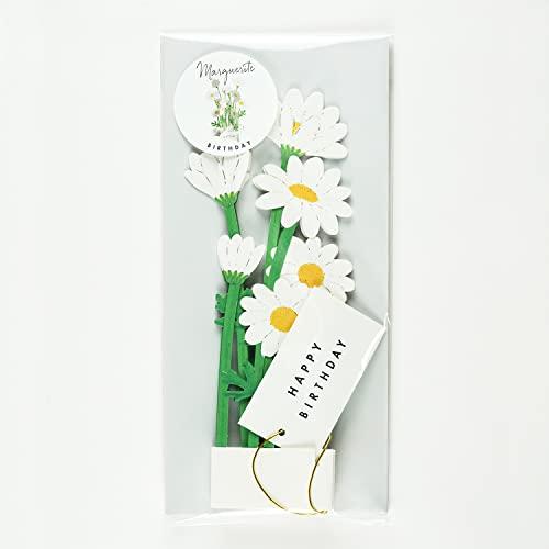 Greeting Life 3D Glooming Birthday Message Card - Marguerite Daisy