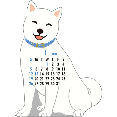 Greeting Life Japanese Dog Mini Die-cut 2025 Calendar