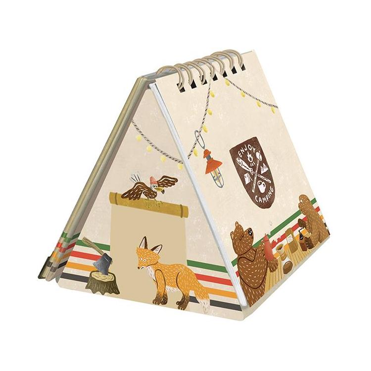 2025 Calendar (3D/Tent-Shaped/Okataoka/Animals/6.5x7x8cm/Greeting Life/SMCol(s): Ivory)