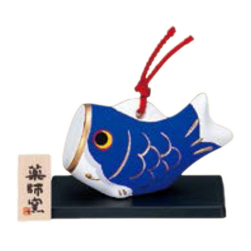 Koinobori With Display Base Ceramic Bell Ceramic Ornament