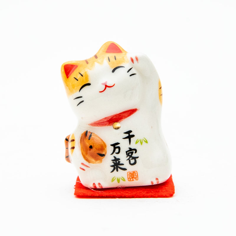 Beckoning Cat Porcelain Ornament