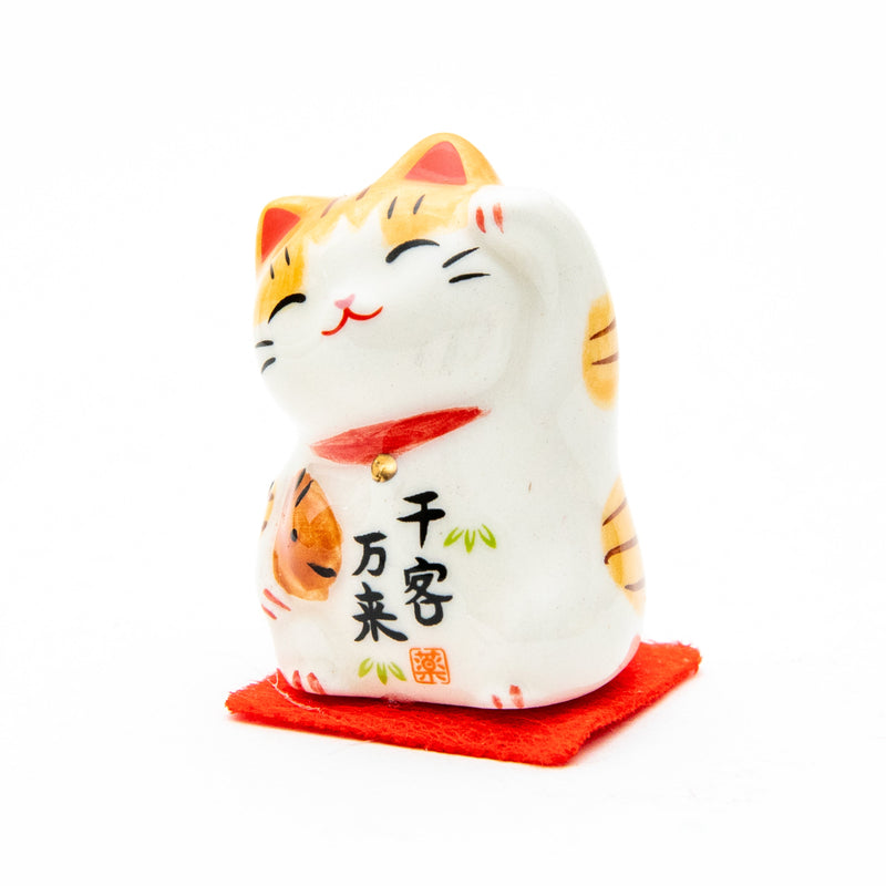 Beckoning Cat Porcelain Ornament