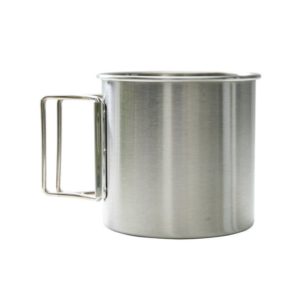 Cup (Stainless Steel/With Handle/1-Layer/400mL/8.2x8x11.5cm/SMCol(s): Silver)