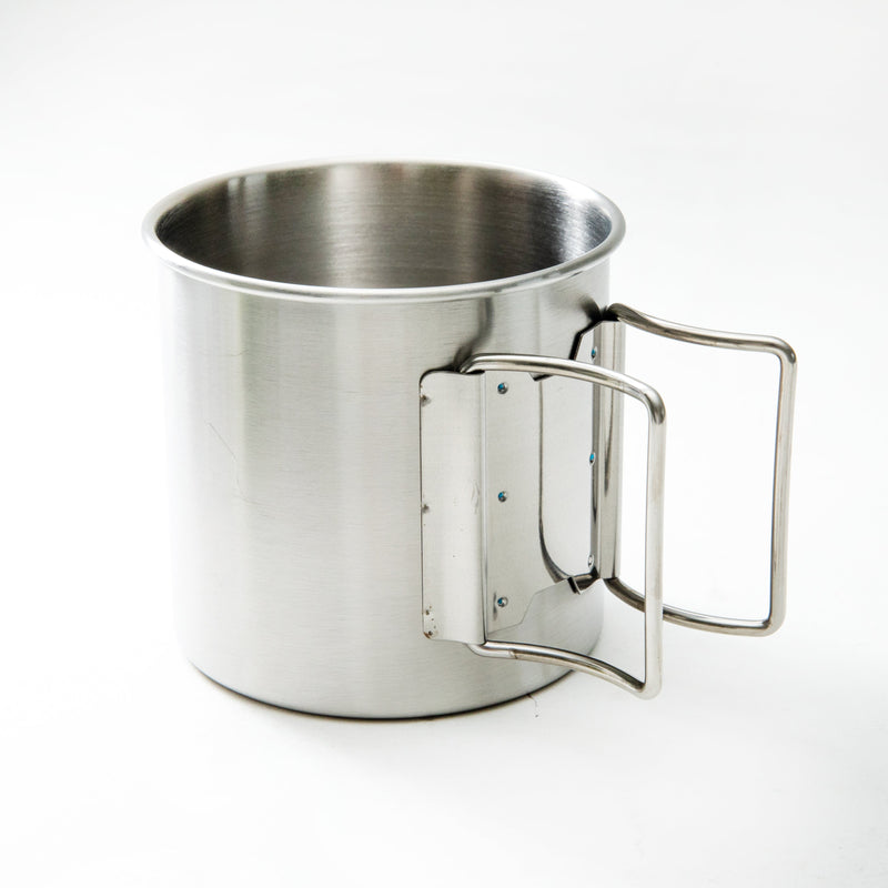 Cup (Stainless Steel/With Handle/1-Layer/400mL/8.2x8x11.5cm/SMCol(s): Silver)