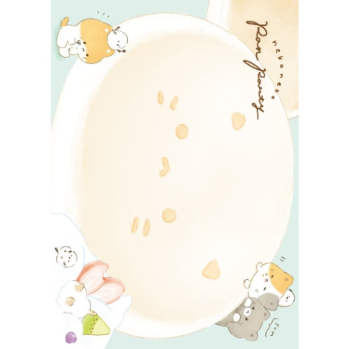 Q-Lia 108 Pages Cat's Bread Party 6 Designs Memo Pad 