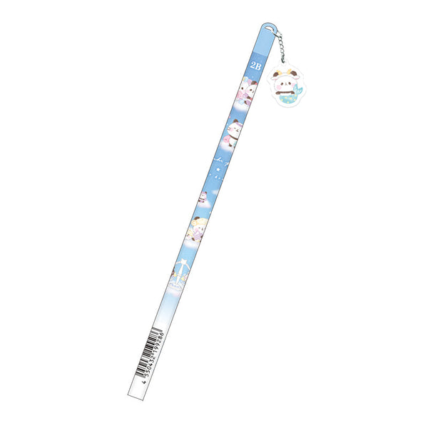 Pencil (2B/With Acrylic Charm/Mochi Panda/Zodiac Sign/Black/Kamio Japan/SMCol(s): Blue)