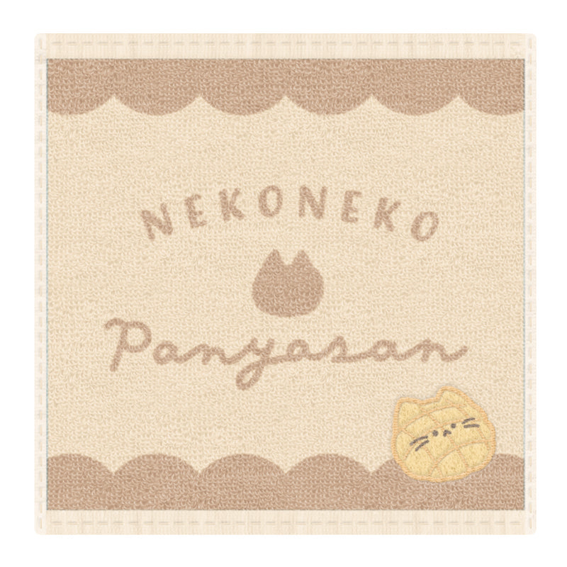 Handkerchief Towel (Mini/Jacquard/Cat Bakery/20x20cm/Kamio Japan/SMCol(s): Beige)