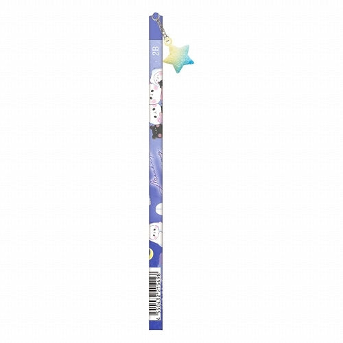 Kamio Black Mochi Panda With Gummy-Like Star Charm 2B Pencil