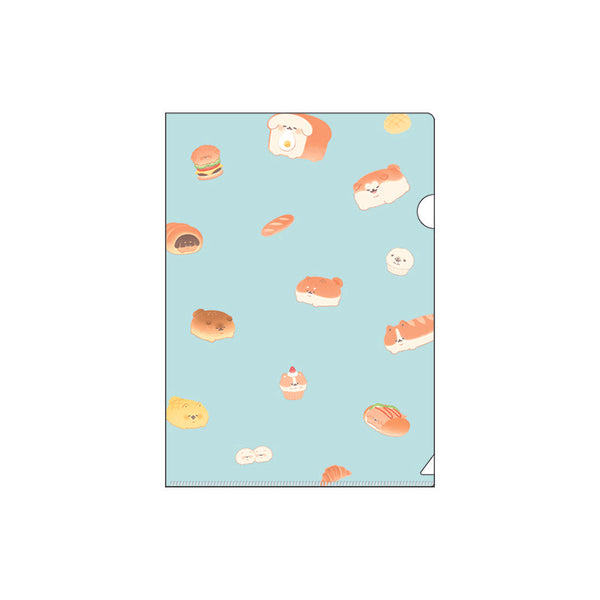 File Folder (With Divider/Bread Dogs/Many/A5/15.8x22cm/Kamio Japan/SMCol(s): Blue,Orange)