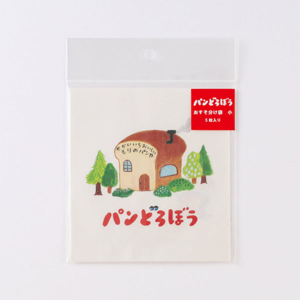 Japanese Tip Envelopes (Bread Thief/Bakery in the Forest/S/11.5x12.5cm (5pcs)/GreenFlash/Overglad/SMCol(s): White,Brown,Green)