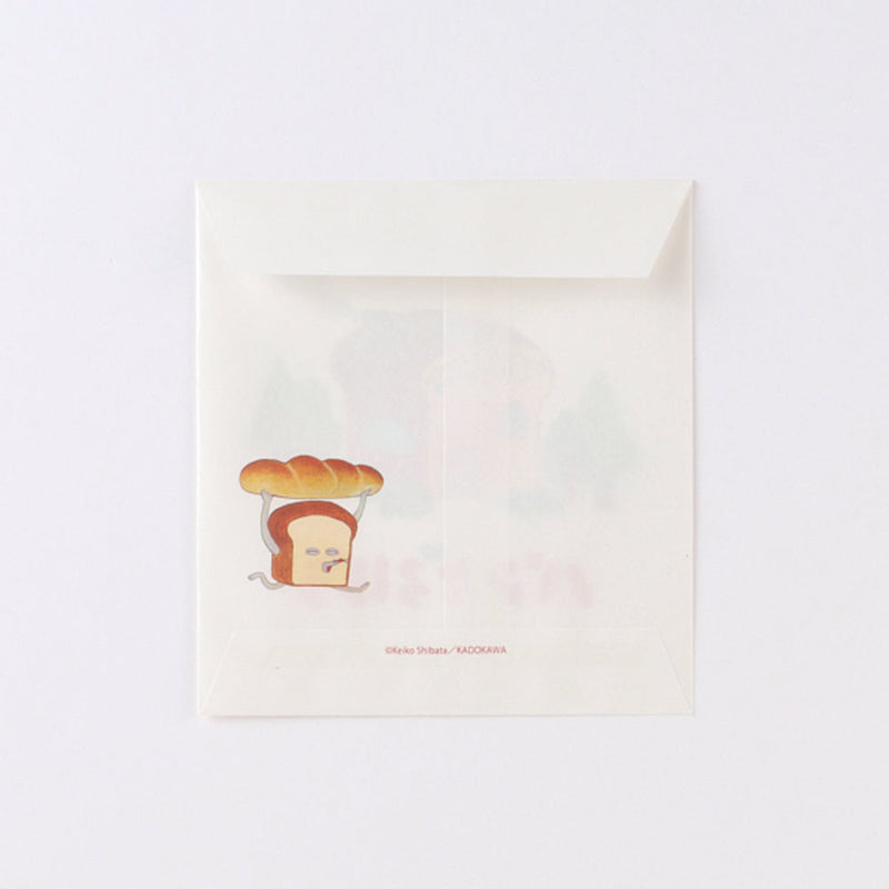 Overglad Green Flash 5pcs S Bakery in the Forest Bread Thief Japanese Tip Envelopes