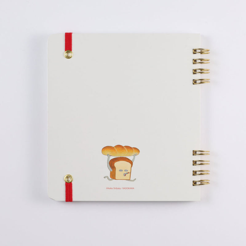 Overglad Green Flash 70 Sheets Bakery in the Forest Bread Thief 5mm Grid Spiral Graph Ruled Notebook