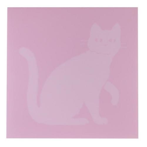 Green Flash Midnight Store Black White Memo Pad Square Black Cat