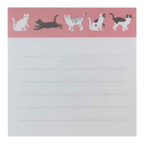 Green Flash Midnight Store Black White Memo Pad Square Black Cat