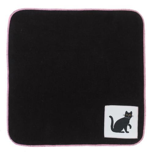 Green Flash Midnight Store Black White Handkerchief Towel Black Cat