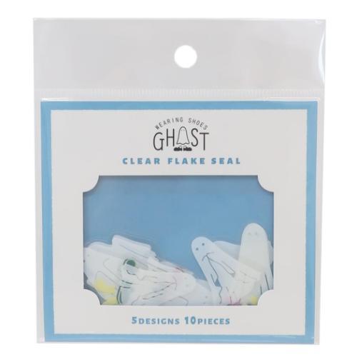 Green Flash Wearing Shoes Ghost Clear Flake Seal Colorful