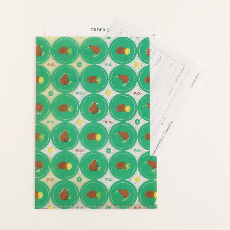 A5 Kiwi 3 Pockets File Folder 