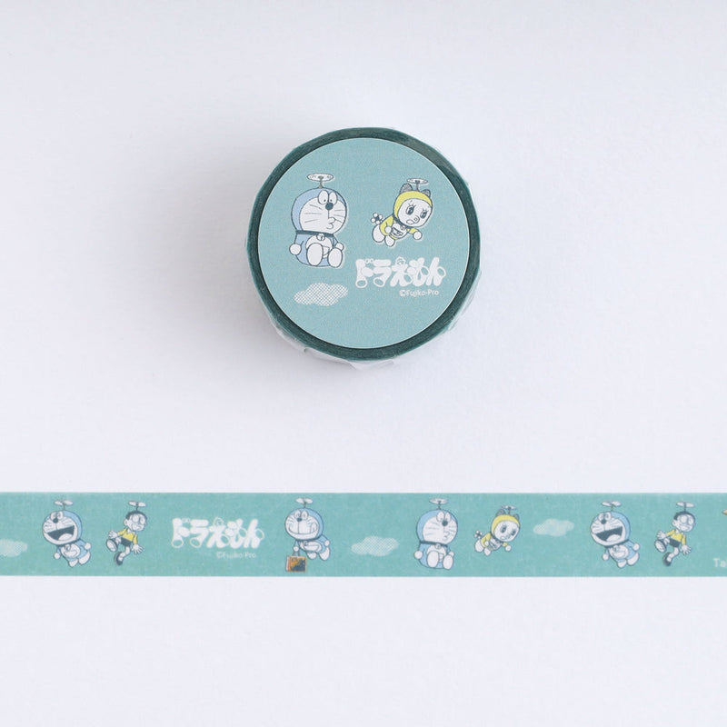 Green Flash Doraemon Masking Tape