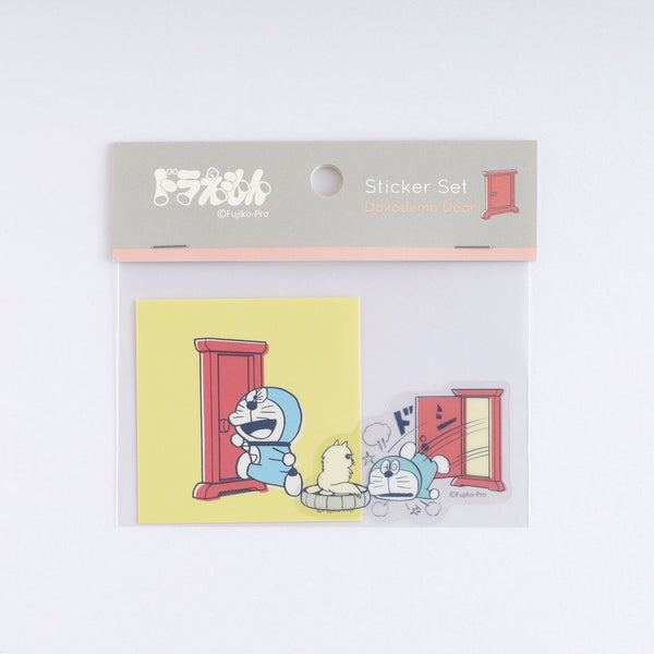 Green Flash Doraemon Sticker Set