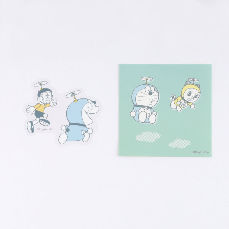 Green Flash Doraemon Sticker Set