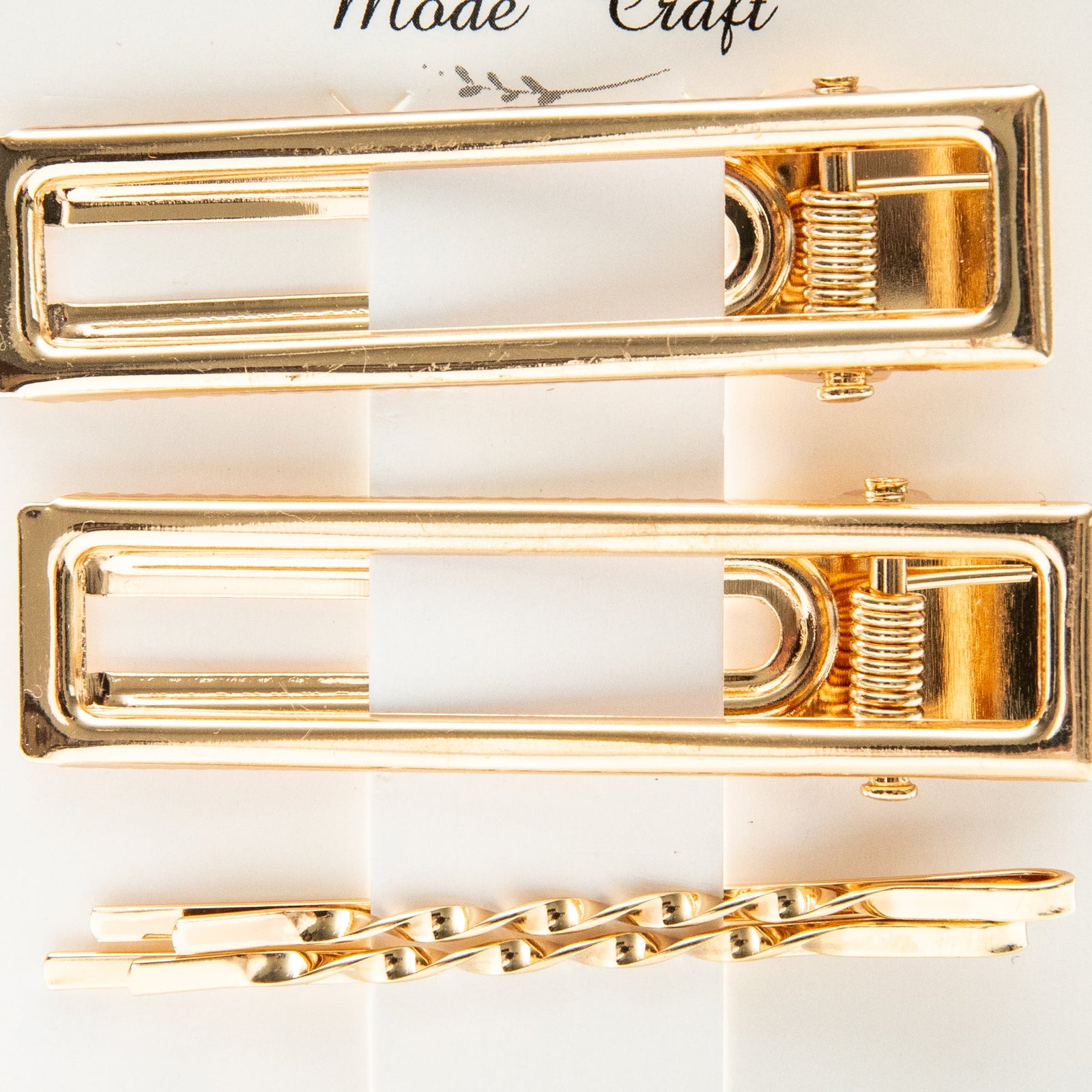 Made Craft Hair Clips & Hairpins Metal Design (4pcs) - Set A