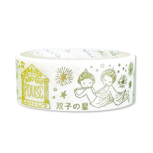 Masking Tape Gold silhouette THE TWIN STARS