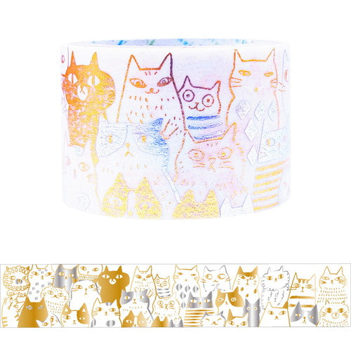 Hoshi Akari Masking Tape Many Cats