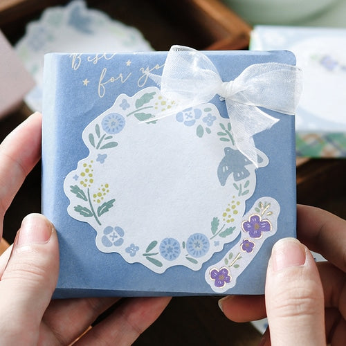 BGM Memo Stickers Flowery Day 30pcs Flowers For Memo Write-On Sticker Flakes