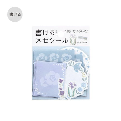 BGM Memo Stickers Flowery Day 30pcs Flowers For Memo Write-On Sticker Flakes