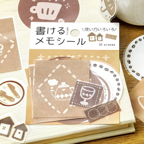 BGM Memo Stickers Flowery Day BGM 30pcs Flowers For Memo Write-On Sticker Flakes