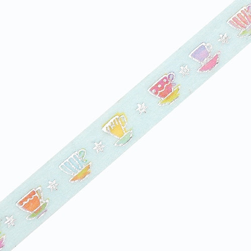 BGM Masking Tape Foil Stamping 5mm x 5m Tea Time