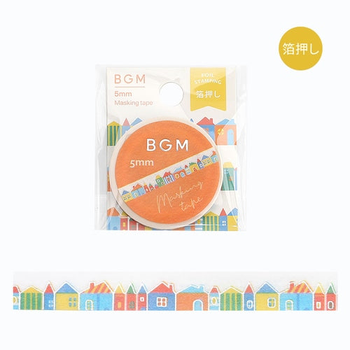 BGM Masking Tape Foil Stamping 5mm x 5m Sweet Home