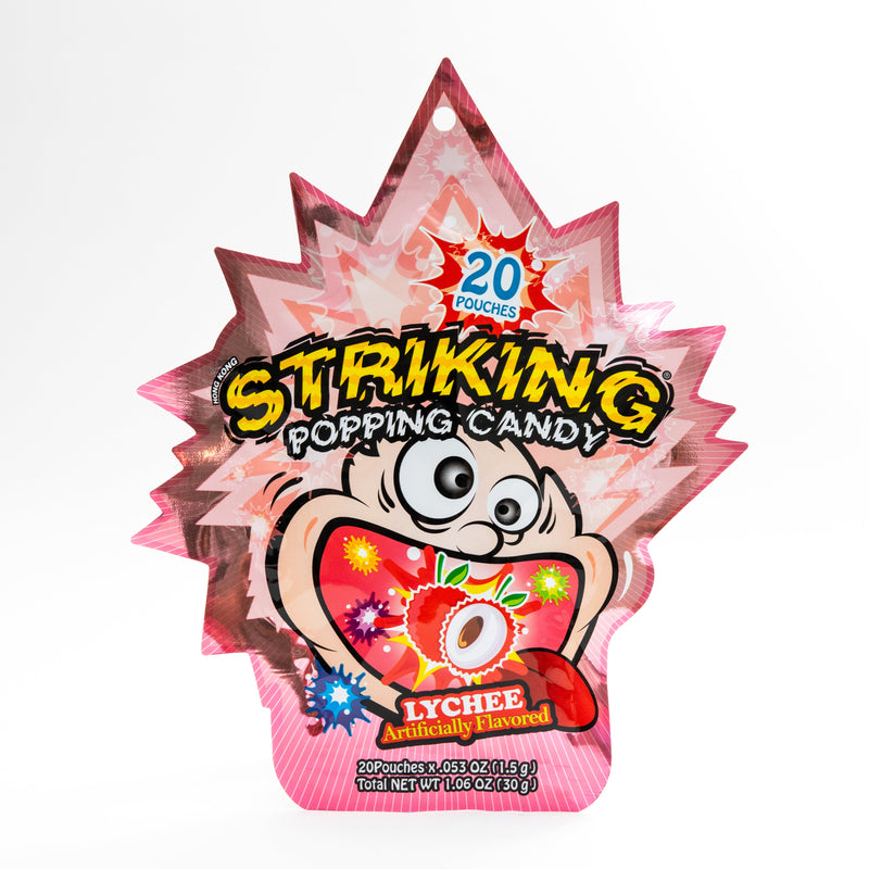 Striking Popping Candy Lychee Flavour 20 Pouches