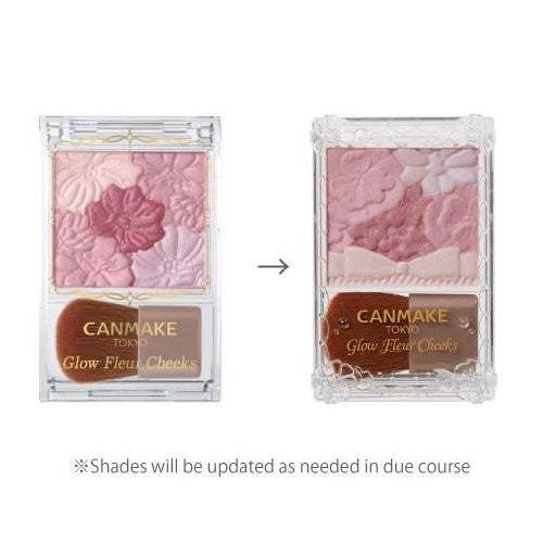 Canmake GLOW FLEUR CHEEKS 01 PEACH FLEUR