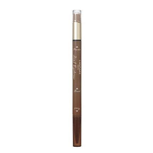 Canmake 3in1 Eyebrow Powder Pencil Brush - Brown